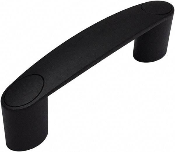 Electro Hardware - 3.66" Between Centers 0.33" Hole, Polyamide External Pull Handle - 0.79" Handle Width, 1.77" Handle Height, 4.57" OAL, Plastic Finish - Apex Tool & Supply