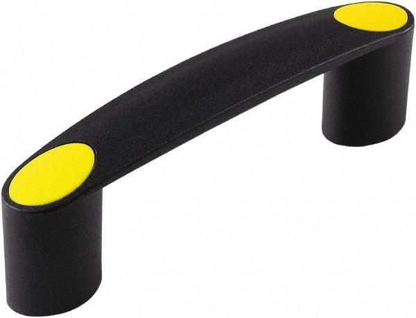 Electro Hardware - 4.29" Between Centers M6 Hole, Polyamide External Pull Handle - 0.98" Handle Width, 1.34" Handle Height, 5.75" OAL, Plastic Finish - Apex Tool & Supply