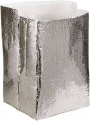 Made in USA - 16" Long x 16" Wide x 16" High x 3/16" Thick Box Liner - Silver, Case - Apex Tool & Supply
