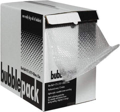 Made in USA - 50' Long x 24" Wide x 1/2" Thick, Bubble Roll - Clear - Apex Tool & Supply