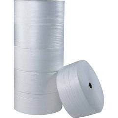Made in USA - 250' Long x 24" Wide x 1/4" Thick, Foam Roll - White - Apex Tool & Supply