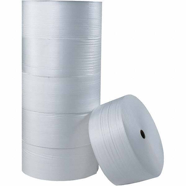 Made in USA - 250' Long x 12" Wide x 1/4" Thick, Foam Roll - White - Apex Tool & Supply