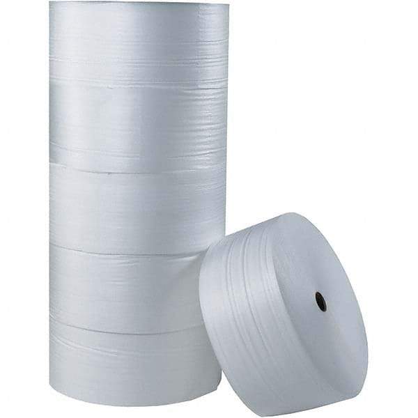 Made in USA - 250' Long x 18" Wide x 1/4" Thick, Foam Roll - White - Apex Tool & Supply