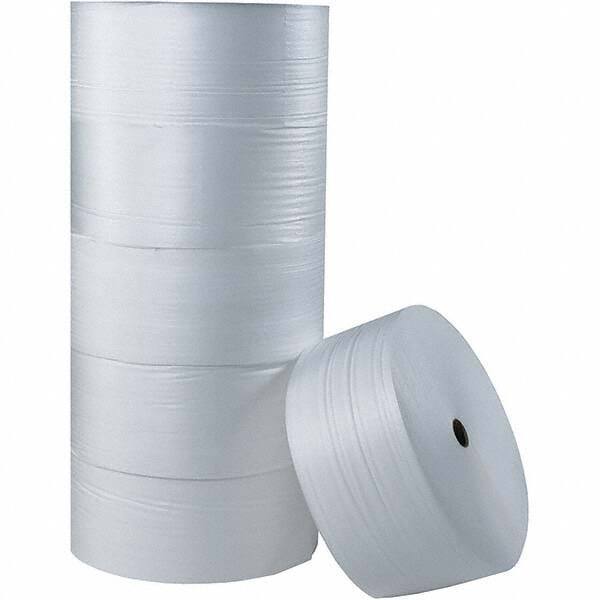 Made in USA - 250' Long x 6" Wide x 1/4" Thick, Foam Roll - White - Apex Tool & Supply