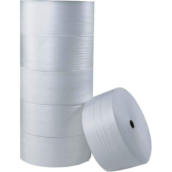 Made in USA - 550' Long x 72" Wide x 1/8" Thick, Foam Roll - White - Apex Tool & Supply