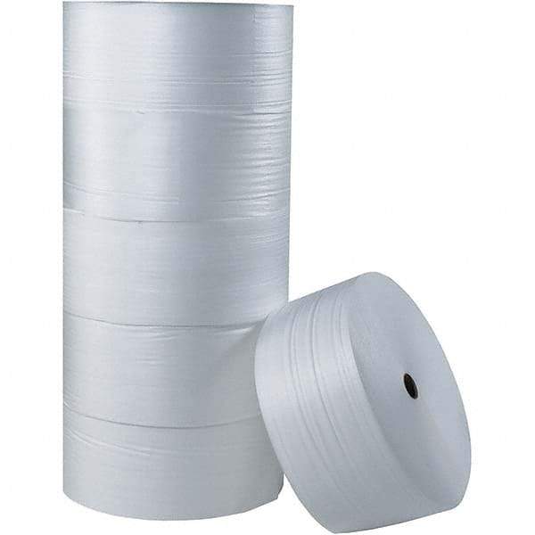 Made in USA - 550' Long x 6" Wide x 1/8" Thick, Foam Roll - White - Apex Tool & Supply