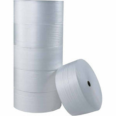 Made in USA - 750' Long x 48" Wide x 3/32" Thick, Foam Roll - White - Apex Tool & Supply