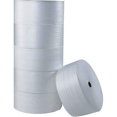 Made in USA - 2,000' Long x 18" Wide x 5/16" Thick, Foam Roll - White - Apex Tool & Supply