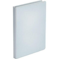 UNIVERSAL - 100 Sheet Capacity, 8-1/2 x 11", View Ring Binder - Polypropylene, White - Apex Tool & Supply