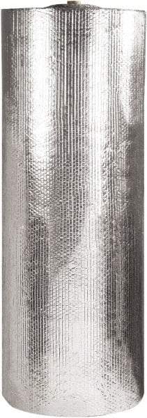 Made in USA - 125' Long x 60" Wide x 3/16" Thick, Bubble Roll - Silver - Apex Tool & Supply