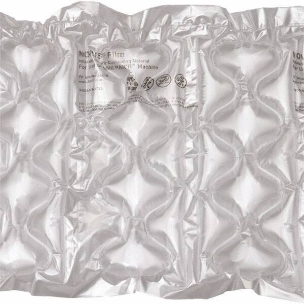 Made in USA - 6" Wide x 1-1/4" Thick, Air Pillows - Clear - Apex Tool & Supply