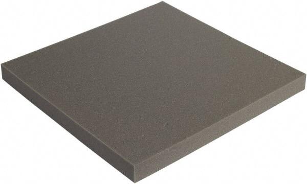 Made in USA - 24" Wide x 2" Thick, Foam Sheets - Charcoal - Apex Tool & Supply
