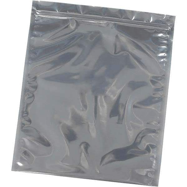 Made in USA - 5" Long x 3" Wide, 3 mil Thick, Self Seal Recloseable Zip Top Static Protection Bag - Transparent, Standard Grade - Apex Tool & Supply