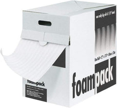 Made in USA - 350' Long x 24" Wide x 1/16" Thick, Polyethylene Foam - White - Apex Tool & Supply