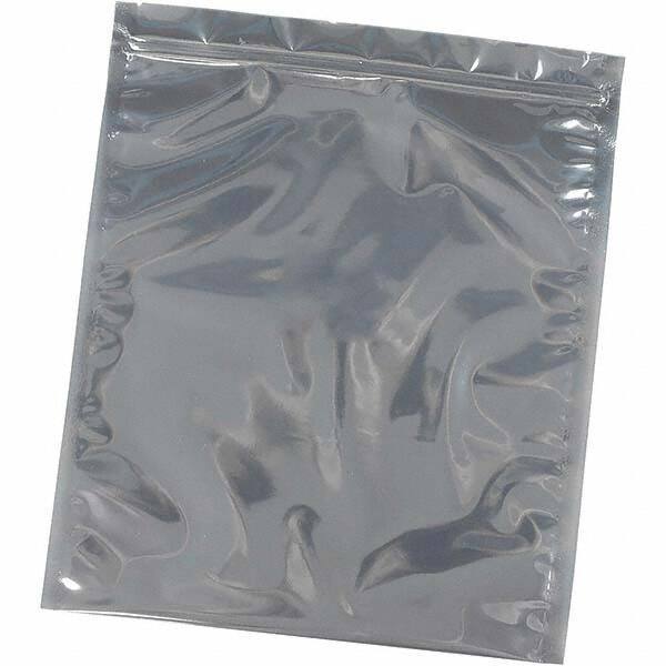 Made in USA - 12" Long x 10" Wide, 3 mil Thick, Self Seal Recloseable Zip Top Static Protection Bag - Transparent, Standard Grade - Apex Tool & Supply