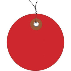 Made in USA - Safety & Facility Blank Tag - Red Vinyl - Apex Tool & Supply