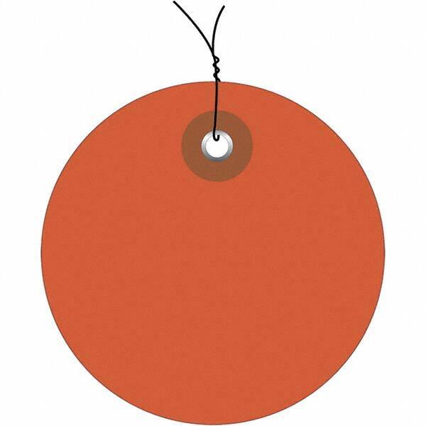 Made in USA - Safety & Facility Blank Tag - Orange Vinyl - Apex Tool & Supply