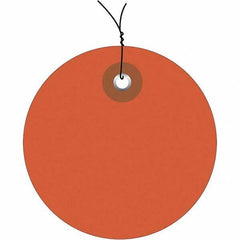 Made in USA - Safety & Facility Blank Tag - Orange Vinyl - Apex Tool & Supply