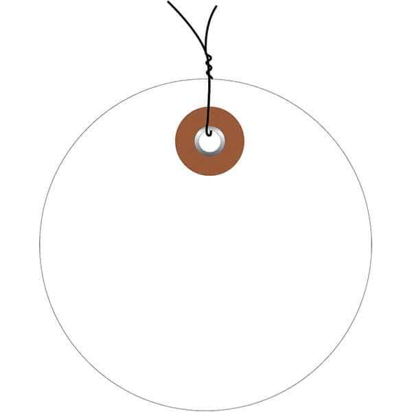 Made in USA - Safety & Facility Blank Tag - White Vinyl - Apex Tool & Supply