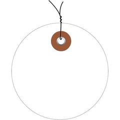 Made in USA - Safety & Facility Blank Tag - White Vinyl - Apex Tool & Supply