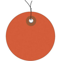 Made in USA - Safety & Facility Blank Tag - Orange Vinyl - Apex Tool & Supply