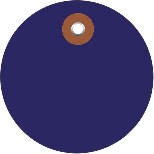Made in USA - Safety & Facility Blank Tag - Blue Vinyl - Apex Tool & Supply