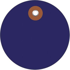 Made in USA - Safety & Facility Blank Tag - Blue Vinyl - Apex Tool & Supply