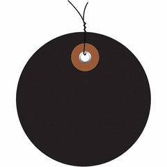 Made in USA - Safety & Facility Blank Tag - Black Vinyl - Apex Tool & Supply