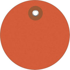 Made in USA - Safety & Facility Blank Tag - Orange Vinyl - Apex Tool & Supply
