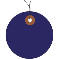 Made in USA - Safety & Facility Blank Tag - Blue Vinyl - Apex Tool & Supply