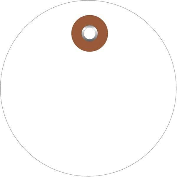 Made in USA - Safety & Facility Blank Tag - White Vinyl - Apex Tool & Supply