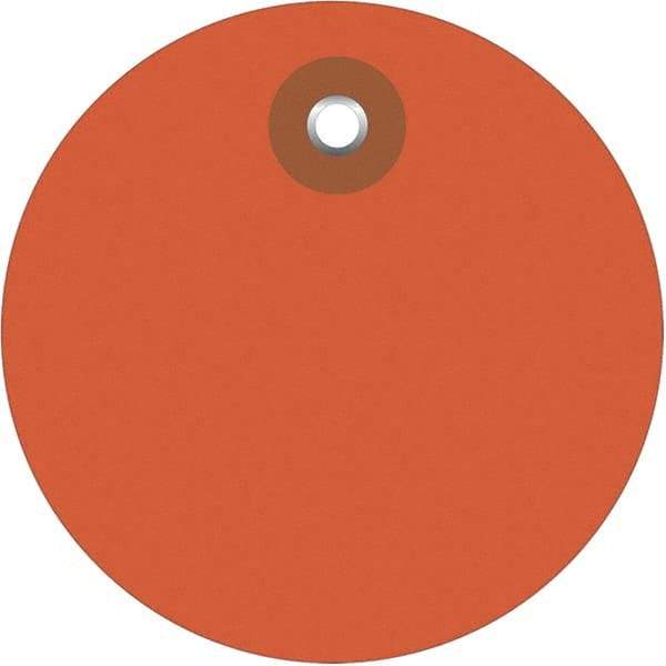 Made in USA - Safety & Facility Blank Tag - Orange Vinyl - Apex Tool & Supply