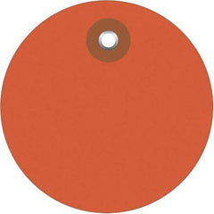 Made in USA - Safety & Facility Blank Tag - Orange Vinyl - Apex Tool & Supply