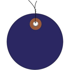 Made in USA - Safety & Facility Blank Tag - Blue Vinyl - Apex Tool & Supply