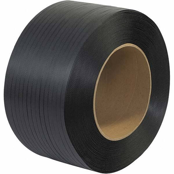 Made in USA - 6,600' Long x 1/2" Wide, Coil Case Polypropylene Strapping - 500 Lb Capacity, 0.026" Thick - Apex Tool & Supply
