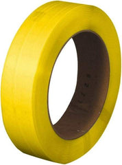 Made in USA - 7,200' Long x 1/2" Wide, Coil Case Polypropylene Strapping - 600 Lb Capacity, 0.026" Thick - Apex Tool & Supply