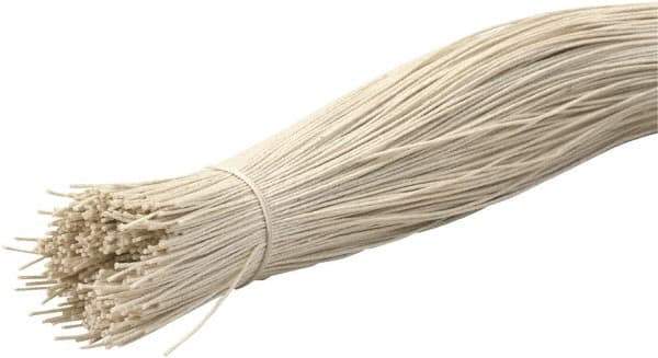 Made in USA - 12" Long, Bag Tie - White - Apex Tool & Supply