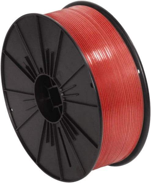 Made in USA - 7,000" Long, Bag Tie - Red - Apex Tool & Supply