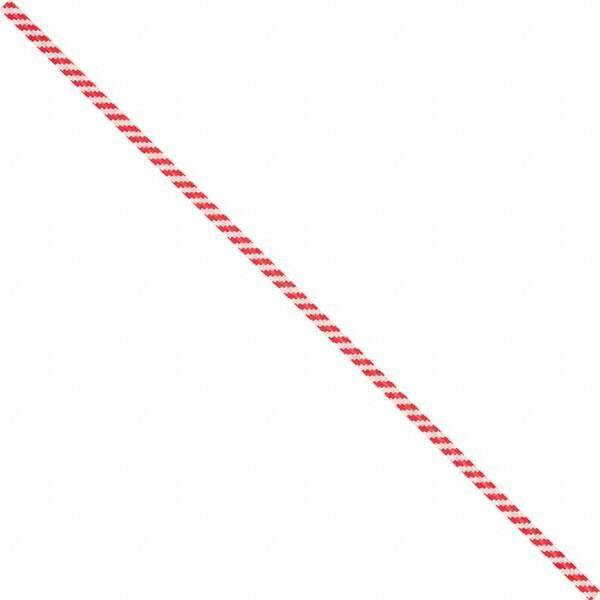 Made in USA - 7" Long, Bag Tie - Red/White - Apex Tool & Supply