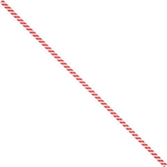 Made in USA - 5" Long, Bag Tie - Red/White - Apex Tool & Supply