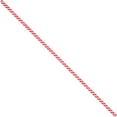 Made in USA - 4" Long, Bag Tie - Red/White - Apex Tool & Supply