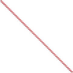 Made in USA - 10" Long, Bag Tie - Red/White - Apex Tool & Supply