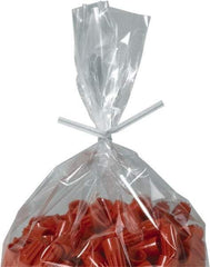 Made in USA - 9" Long, Bag Tie - White - Apex Tool & Supply