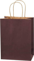 Made in USA - Kraft Grocery Bag - 8 x 4-1/2 x 10-1/4, Brown - Apex Tool & Supply