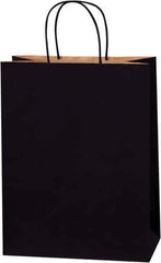 Made in USA - Kraft Grocery Bag - 10 x 5 x 13, Black - Apex Tool & Supply
