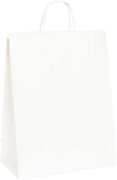 Made in USA - Kraft Grocery Bag - 13 x 7 x 17, White - Apex Tool & Supply