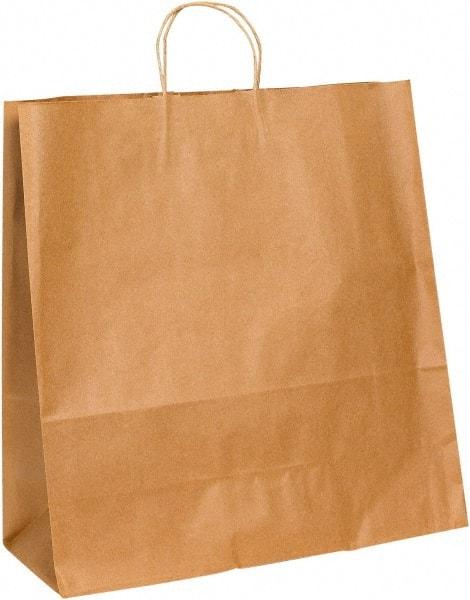 Made in USA - Kraft Grocery Bag - 18 x 7 x 18-3/4, Kraft - Apex Tool & Supply