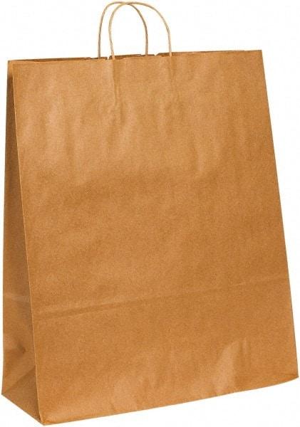 Made in USA - Kraft Grocery Bag - 16 x 6 x 19-1/4, Kraft - Apex Tool & Supply