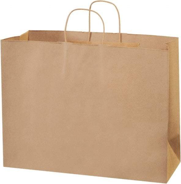 Made in USA - Kraft Grocery Bag - 16 x 6 x 12, Kraft - Apex Tool & Supply