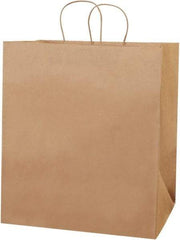 Made in USA - Kraft Grocery Bag - 14 x 10 x 15-1/2, Kraft - Apex Tool & Supply